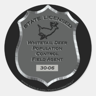 Badge # 30-06 Whitetail Deer Field Agent, Sticker