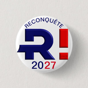Badge 32 mm, Reconquête 2027 1 Inch Round Button