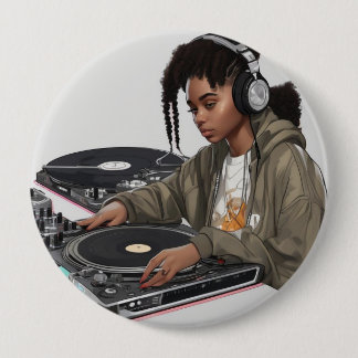 badge 4 inch round button