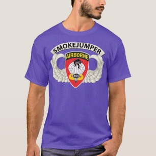 Badge 555th Parachute Infantry Bn SSI w SmokeJumpe T-Shirt