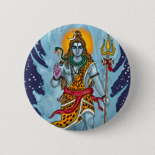 Badge à bouton Lord Shiva