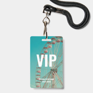 Badge Accès VIP à l'événement de concert de musique pers