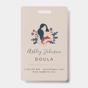 Badge Accompagnante de naissance Coach en accouchement É