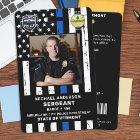 Agent de Police Logo Personnalisé avec Code-Barres