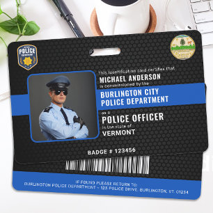 Badge Agent de police personnalisé - Application de la l