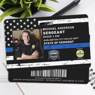 Badge Agent de police photo personnalisée Code d'applica