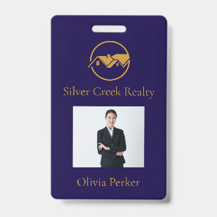 Badge Agent immobilier promotionnel moderne de biens imm