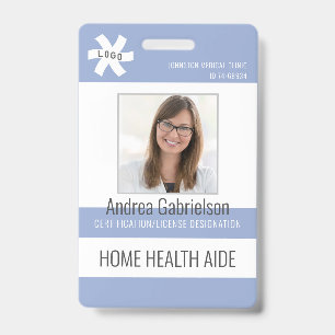 Badge AIDE DE SANTÉ À DOMICILE Médicale de l'employé ou 
