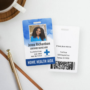 Badge Aide en santé à domicile / Infirmière certifiée -