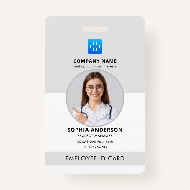 Badge Aide en santé à domicile Infirmière certifiée Aide (Devant)