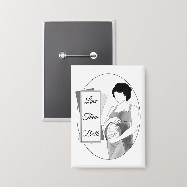 Badge Aimez-Les Tous Les Deux | Bouton (Recto/Verso)