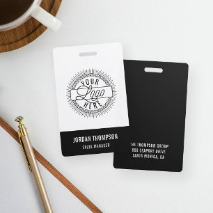 Badge Ajouter votre logo   Nom personnalisé
