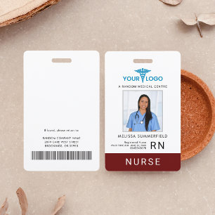 Badge Ajoutez le logo de votre entreprise Carte d'identi