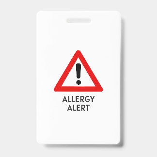Badge Alerte d'allergie au maïs