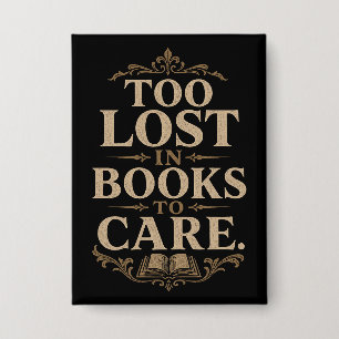 Badge Amateur d'academia sombre lecteur de livres vintag