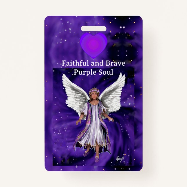 Badge âme violette (Devant)