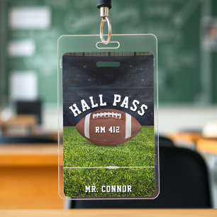 Badge American Football Gym Teacher Hall Pass