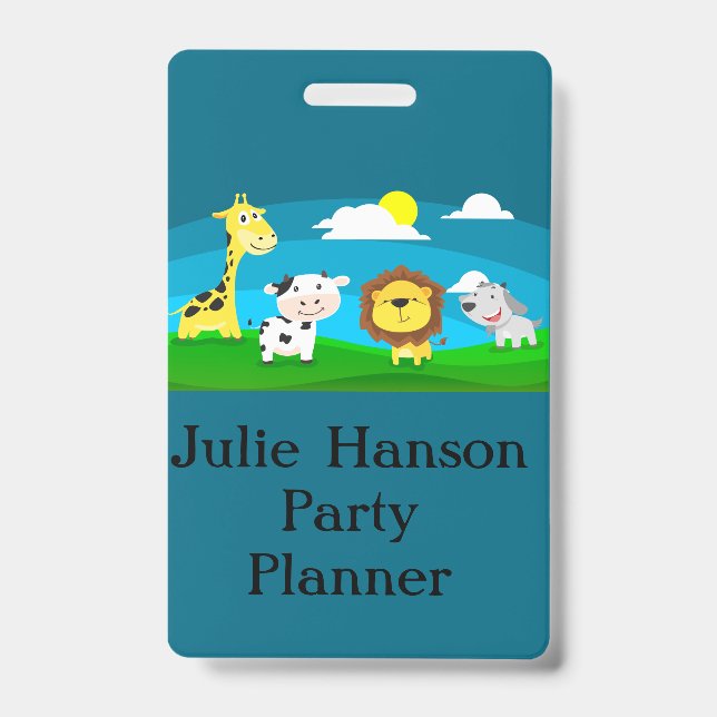 Badge Animaux caricaturaux (Front)