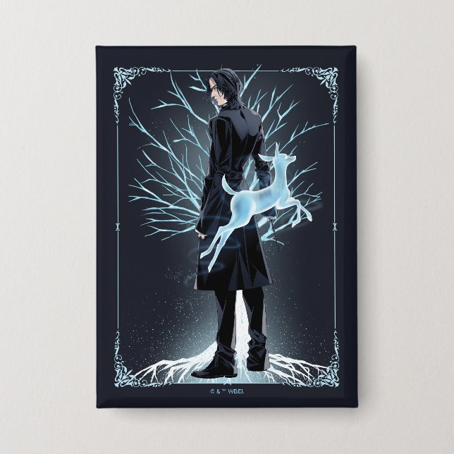 Badge Anime du Patronus de biche de Severus Snape (Recto)