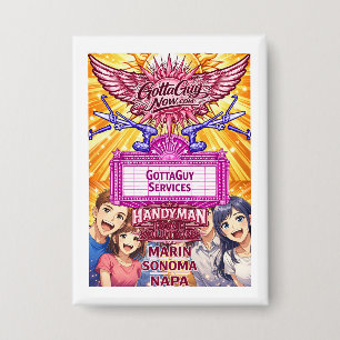 Badge Anime GottaGuy Bricoleur Solutions de Maison 