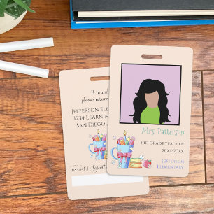 Badge Aquarelle Fournitures d'art Livres Identifiant de 
