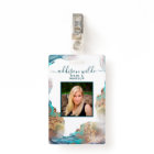 Aquarelle Liquide Moderne Bleu Et Or