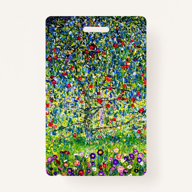 Badge Arbre pomme Gustav Klimt (Devant)