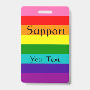 Badge Arc-en-ciel, Gay et sympathisants
