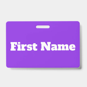Badge Arrière - plan et nom de base, élégants, pourpres