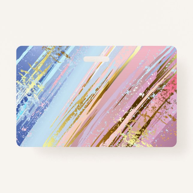 Badge Arrière - plan rose texturé (Devant)