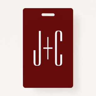 Badge Arrière - plan rouge et texte blanc de Bourgogne m