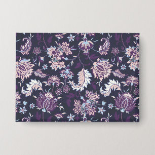 Badge Arrière - plan violet Big Floral Motif sans joint