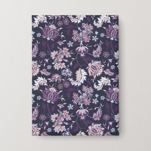 Badge Arrière - plan violet Big Floral Motif sans joint