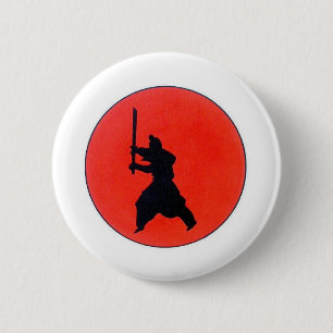 Badge Arrondi Japonais Bushido 6 Cm