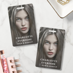 Badge Artiste Maquillage Coiffure Photo Moderne