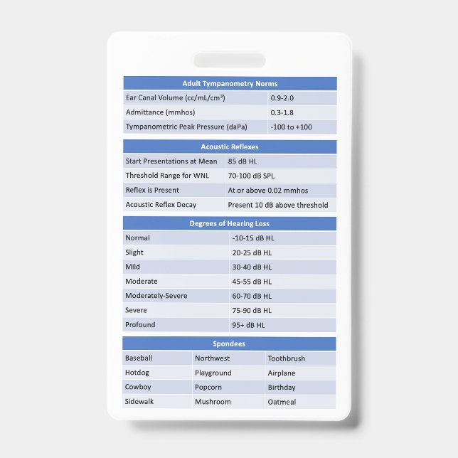 Badge Audiologie Buddy/Badge de référence (Avant)