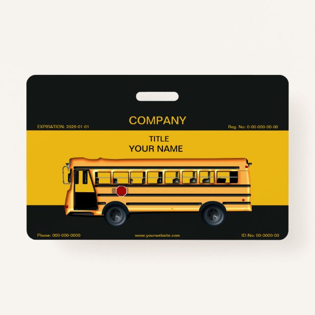 Badge Autobus scolaire (Devant)