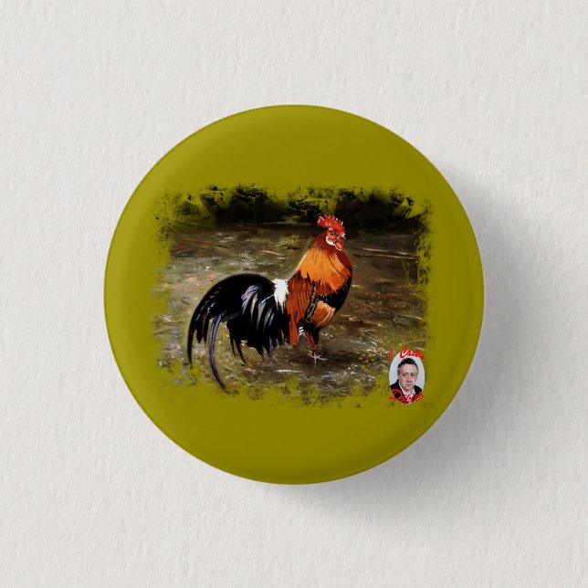 Badge Avec Agrafe Gallo/Galo/Rooster (Devant)