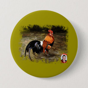 Badge Avec Agrafe Gallo/Galo/Rooster