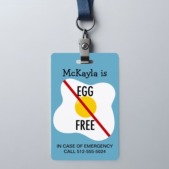 Badge Avertissement de sensibilisation aux allergies aux (Créateur téléchargé)