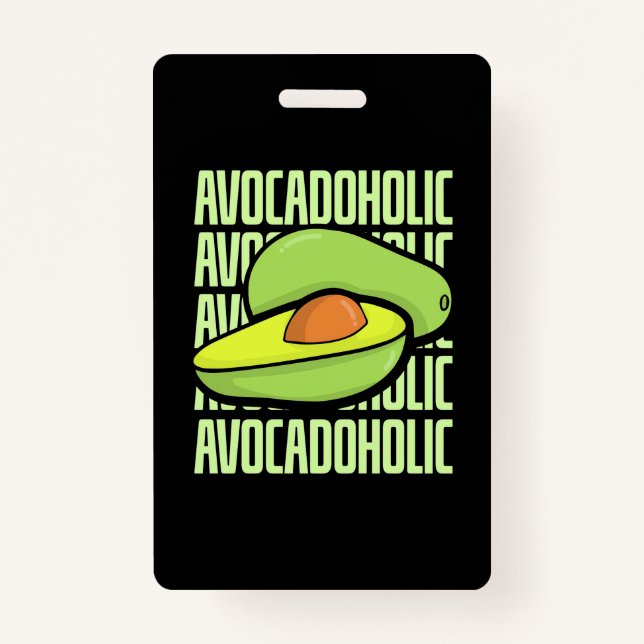 Badge Avocado Fruit Food (Devant)