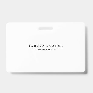 Badge Avocat de droit minimaliste professionnel