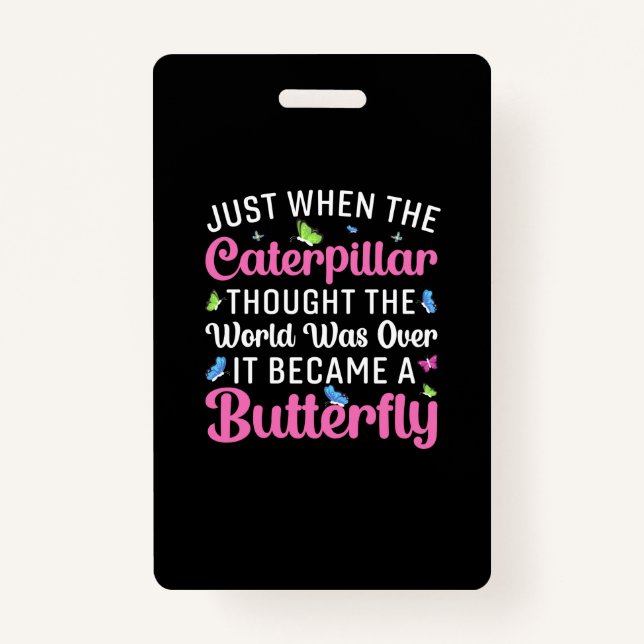 Badge Babfly | It Becams A Butterfly (Devant)