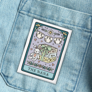 Badge Baby shower Tarot Nana Grand-mère