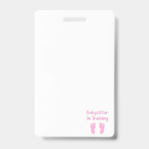 Badge Babysitter En Formation