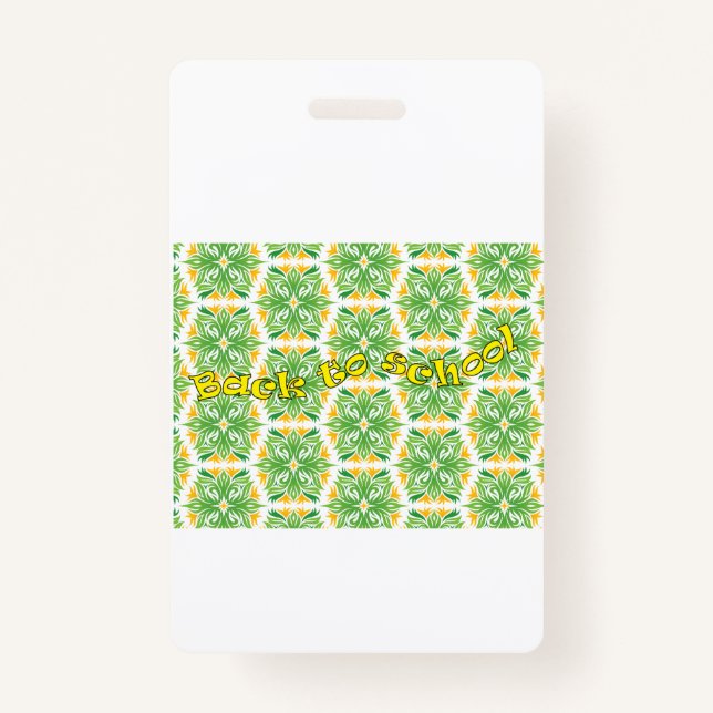 Badge Back to school (Devant)