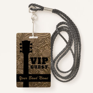 Badge Backstage Pass VIP Band Country Music Rock Lanyard