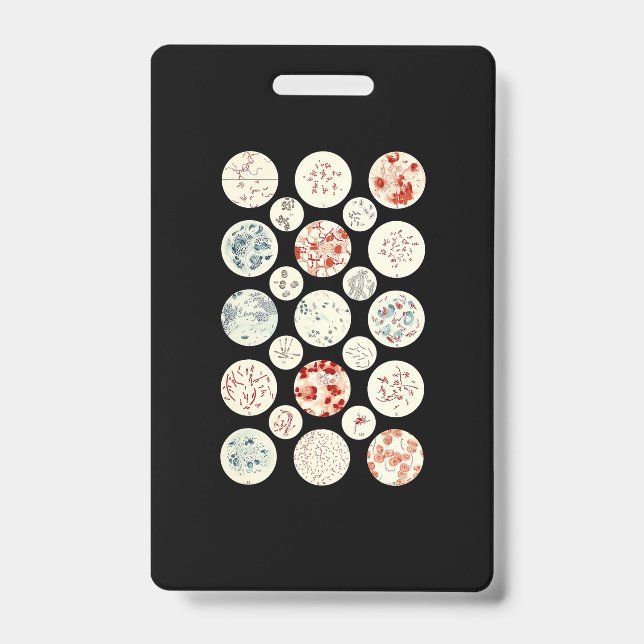 Badge bactérie drôle microbiologie bactérie minuscule (Avant)