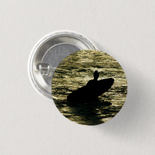 Badge Bali Surfeur Heure Dorée