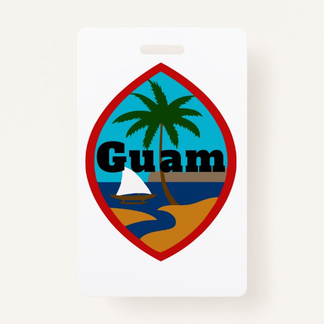 Badge Balise Bagage de sceau de Guam (Devant)